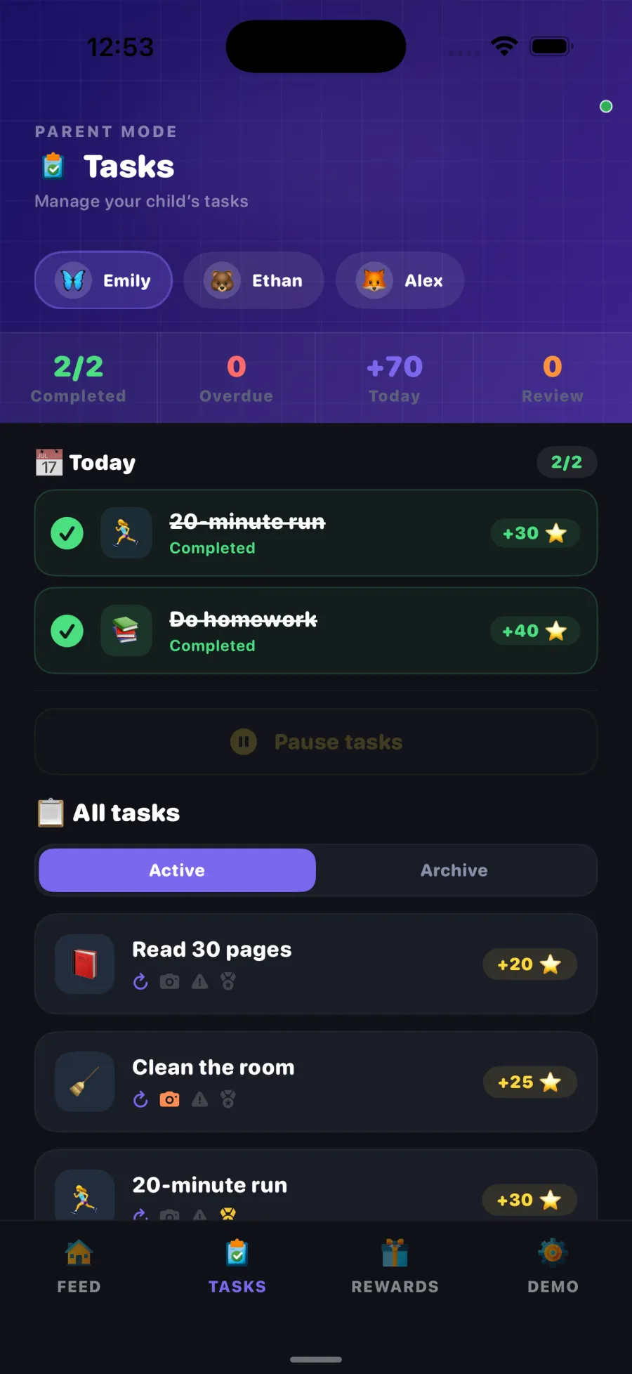 Parent Tasks